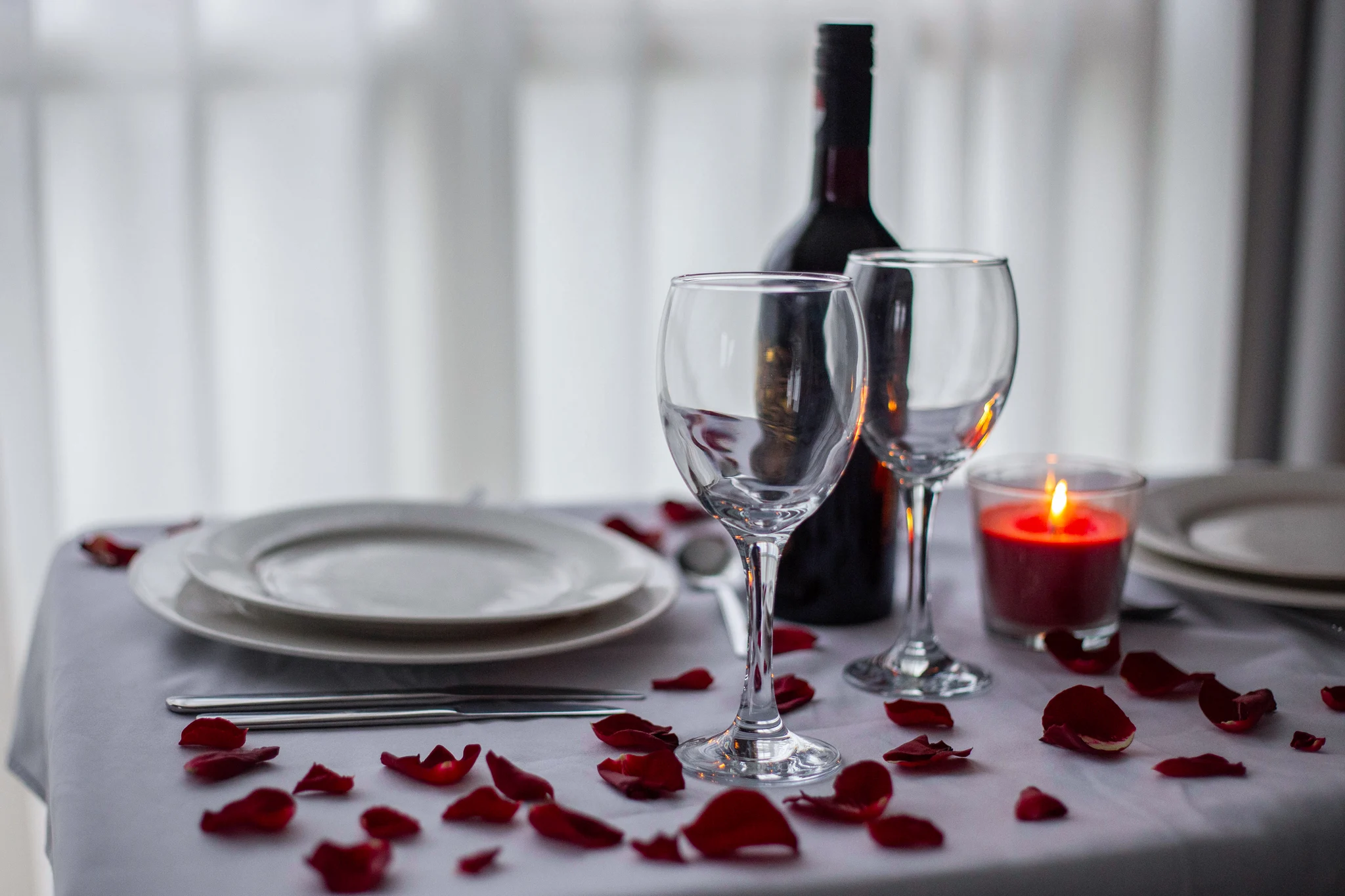 Seasonal Valentines Romantic dinner image Restaurant & Food photography by Fran