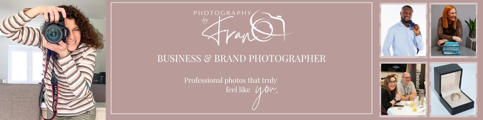 Example of banner image on Photography by Fran's profile