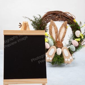 Easter bunny wreath with chalkboard EAST9221
