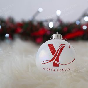 Christmas stock preview image from Photography by Fran - Bauble with bespoke logo