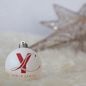 Christmas stock preview image from Photography by Fran - Bauble with bespoke logo